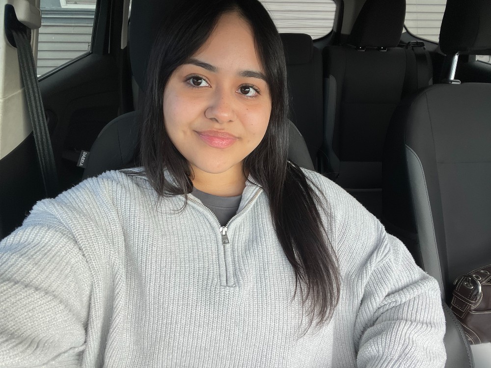 This is a photo of me in my car